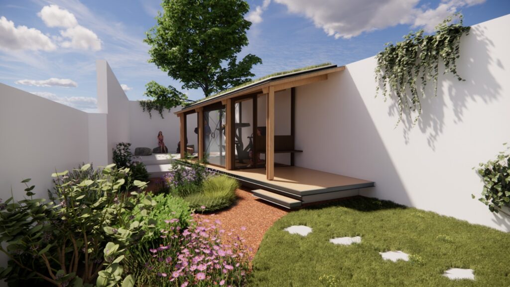 Ontwerp Tuinpaviljoen binnenstad Utrecht door Asnova Architects